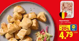 Lidl Kippenblokjes aanbieding