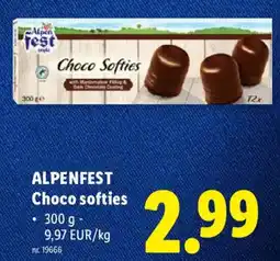 Lidl Alpenfest Choco softies aanbieding
