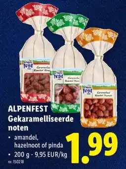 Lidl Alpenfest gekaramelliseerde noten aanbieding