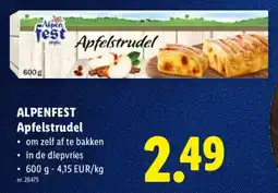 Lidl Alpenfest apfelstrudel aanbieding