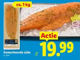 Lidl Gemarineerde zalm aanbieding