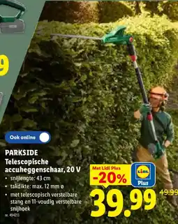 Lidl Telescopische accuheggenschaar aanbieding