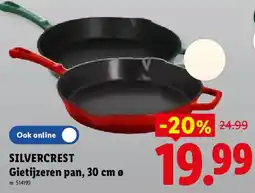 Lidl Gietijzeren pan aanbieding