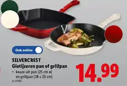 Lidl Gietijzeren pan of grillpan aanbieding