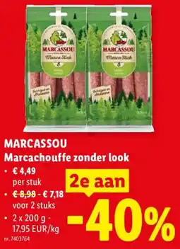 Lidl Marcassou Marcachouffe zonder look aanbieding