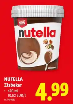 Lidl nutella ijsbeker aanbieding