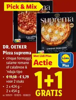 Lidl Dr. Oetker pizza suprema aanbieding