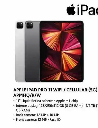Exellent Apple Ipad Pro 11 Wifi Cellular 5g aanbieding