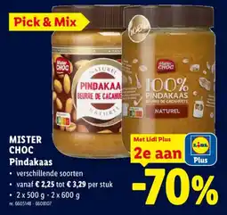 Lidl Mister Choc Pindakaas aanbieding