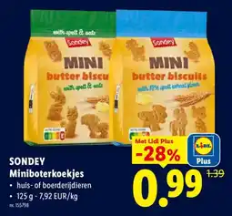 Lidl Sondey miniboterkoekjes aanbieding
