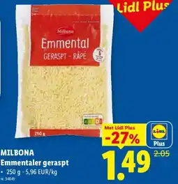 Lidl emmentaler geraspt aanbieding