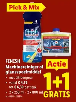 Lidl Finish machinereiniger of glansspoelmiddel aanbieding