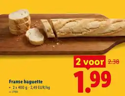 Lidl Franse baguette aanbieding