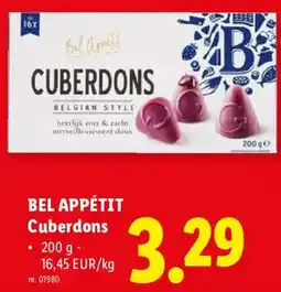 Lidl Bel Appétit Cuberdons aanbieding