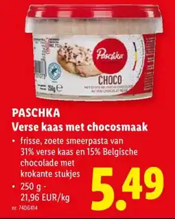 Lidl Verse kaas met chocosmaak aanbieding