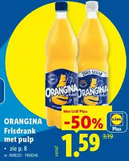 Lidl Orangina frisdrank met pulp aanbieding