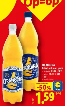 Lidl Orangina frisdrank met pulp aanbieding