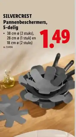 Lidl Silvercrest pannenbeschermers aanbieding