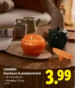 Lidl Geurkaars in pompoenvorm aanbieding