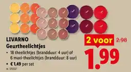 Lidl Livar no geurtheelichtjes aanbieding