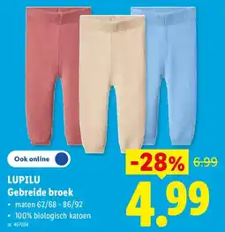 Lidl Gebreide broek aanbieding