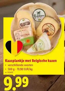 Lidl Kaasplankje met Belgische kazen aanbieding