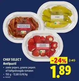 Lidl Chef select antipasti aanbieding