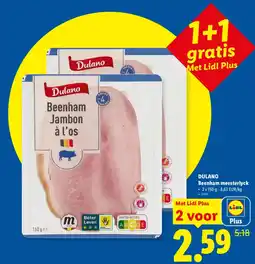Lidl Dulano beenham jambon à l'os aanbieding