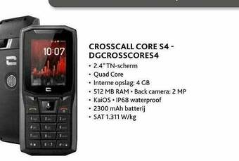 Exellent Crosscall Core S4 aanbieding