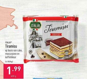 ALDI Italia Tiramisu aanbieding