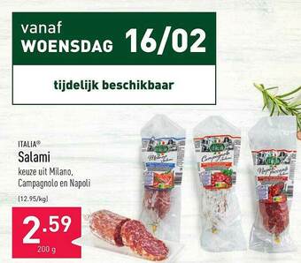 ALDI Italia Salami aanbieding