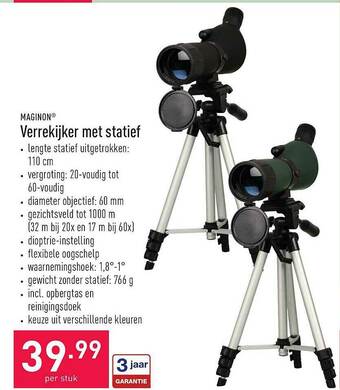 ALDI Maginon Verrekijker Met Statief aanbieding