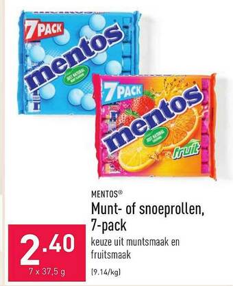 ALDI Munt- Of Snoeprollen 7-pack aanbieding