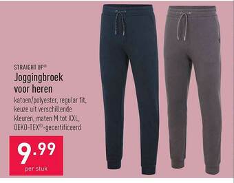 ALDI Straight Up Joggingbroek Voor Heren aanbieding