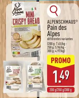 ALDI Alpenschaus pain des alpes aanbieding