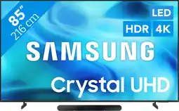 Coolblue Samsung Led 85 U8070H (2026) + Samsung HW-S60D Zwart (2024) aanbieding