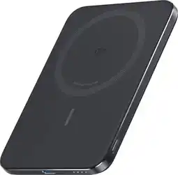 Coolblue Anker MagGo Slim Batterie Externe Sans Fil avec MagSafe et Qi2 5000mAh avec Charge Rapide Noir aanbieding