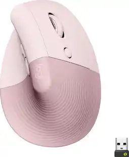 Coolblue Logitech Lift Souris Ergonomique Verticale Rose aanbieding