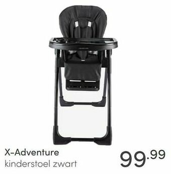 Baby & Tiener X-adventure kinderstoel zwart aanbieding