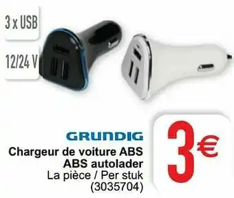 Cora Chargeur de voiture abs abs autolader aanbieding