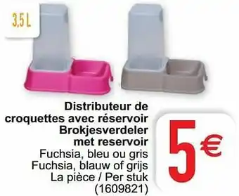 Cora Distributeur de croquettes avec réservoir brokjesverdeler met reservoir aanbieding