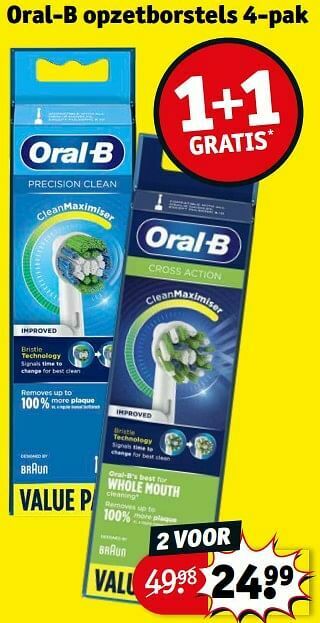 Kruidvat Oral-b opzetborstels aanbieding