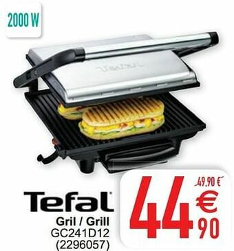 Cora Tefal gril - grill gc241d12 aanbieding