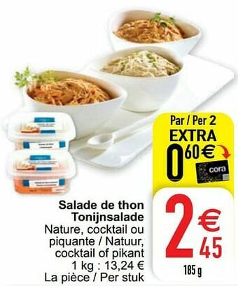 Cora Salade de thon tonijnsalade aanbieding
