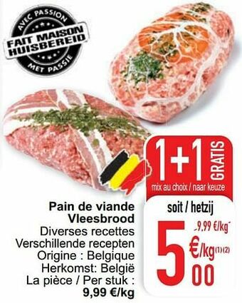 Cora Pain de viande vleesbrood aanbieding