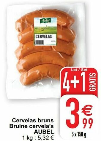 Cora Cervelas bruns bruine cervela’s aubel aanbieding
