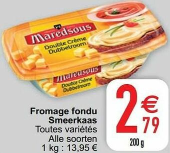 Cora Fromage fondu smeerkaas aanbieding
