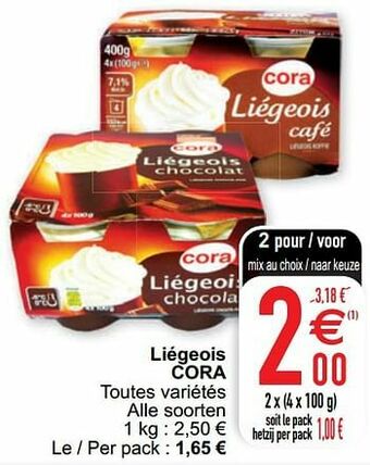 Cora Liégeois cora aanbieding