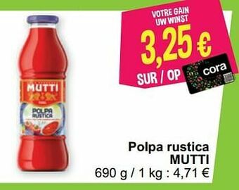 Cora Polpa rustica mutti aanbieding