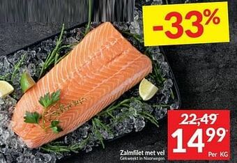 Intermarché Zalmfilet met vel aanbieding